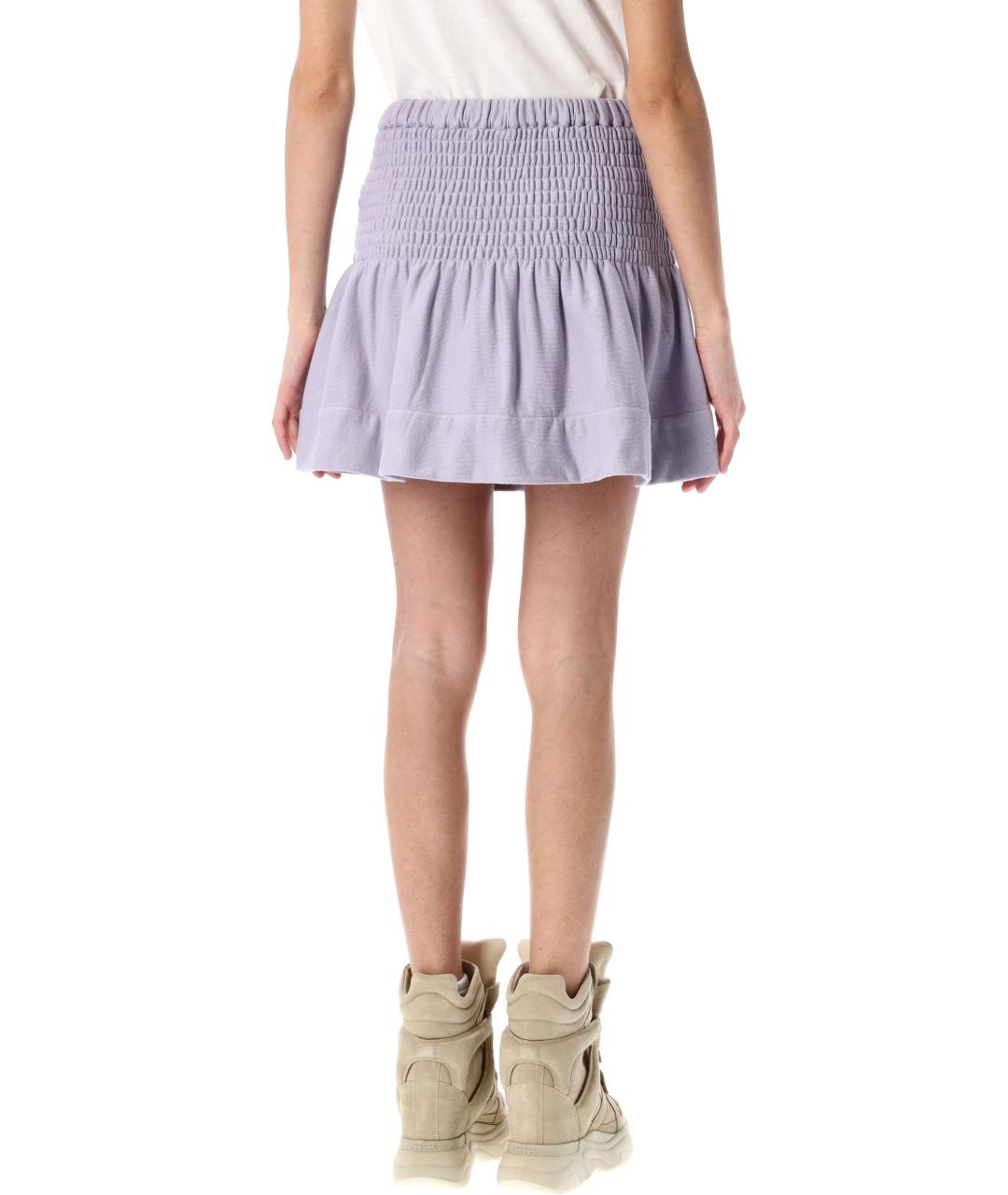 ISABEL MARANT ETOILE Фиолетовая полиэстеровая юбка мини, фото 3