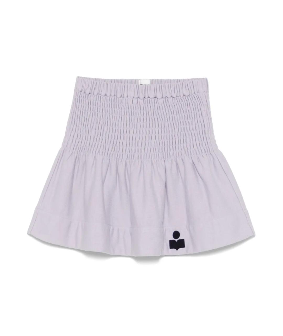 ISABEL MARANT ETOILE Фиолетовая полиэстеровая юбка мини, фото 1