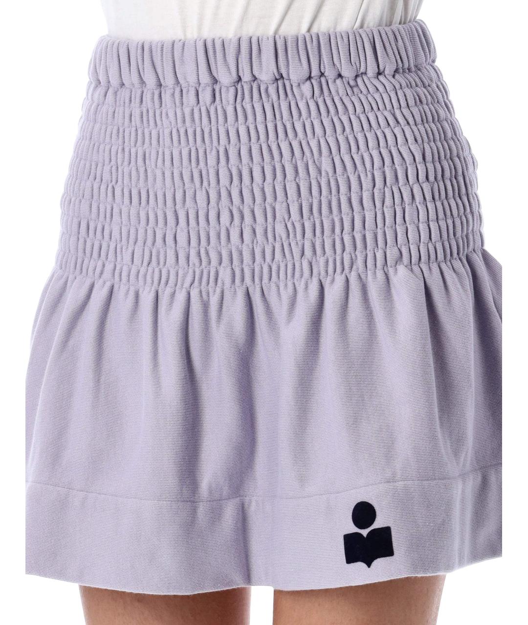 ISABEL MARANT ETOILE Фиолетовая полиэстеровая юбка мини, фото 4