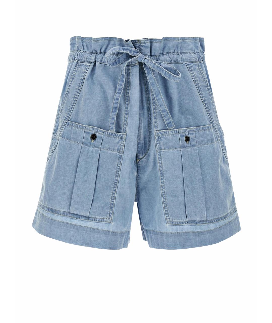 ISABEL MARANT ETOILE Голубые хлопковые шорты, фото 1