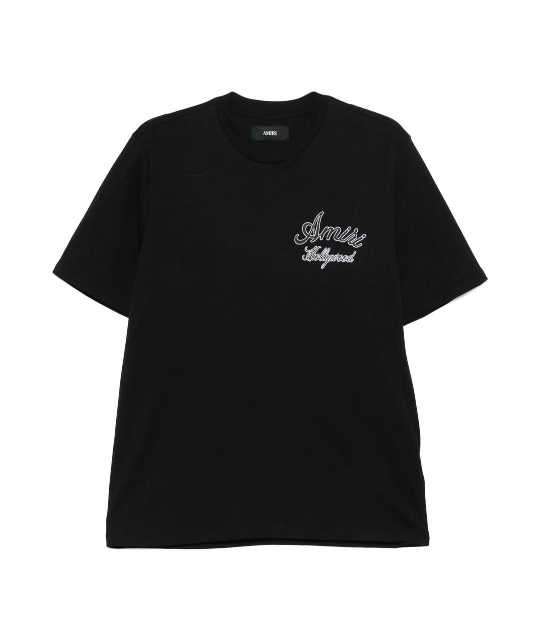 AMIRI Черная хлопковая футболка, фото 1