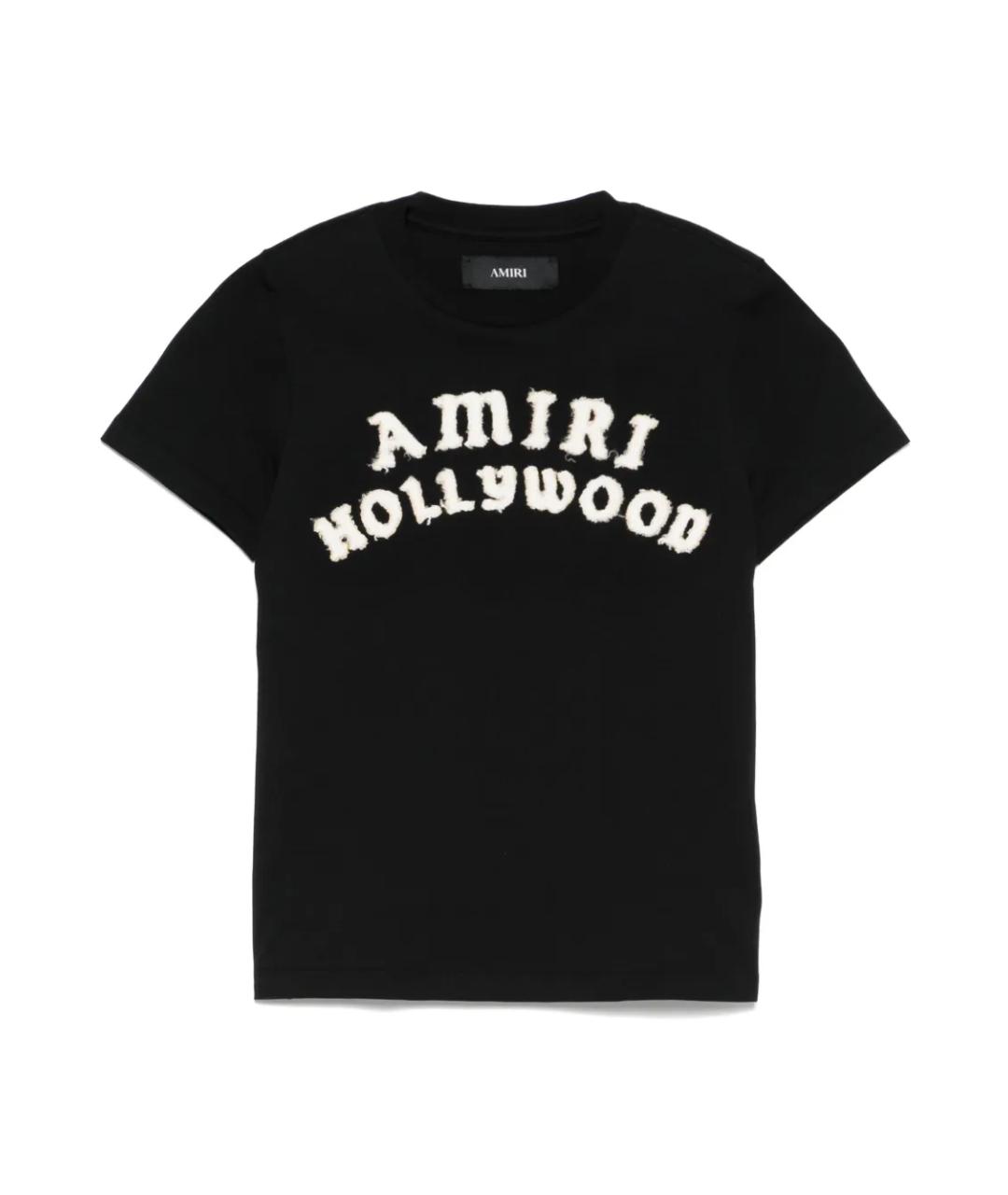 AMIRI Черная хлопковая футболка, фото 1