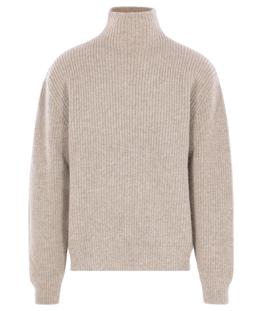 LEMAIRE Бежевый шерстяной джемпер / свитер, фото 1