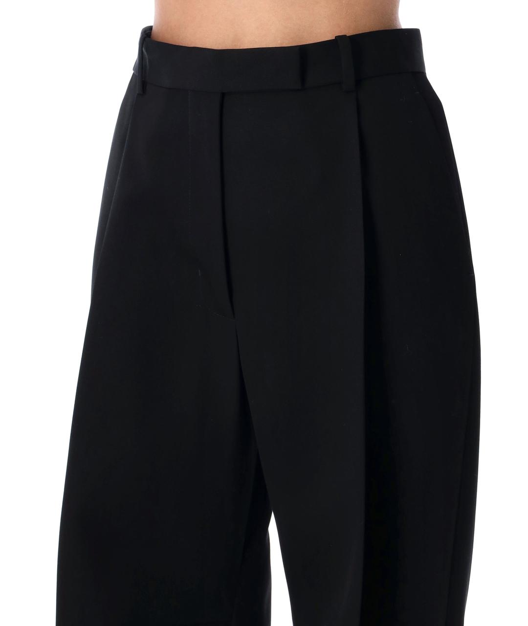 TOM FORD Черные шерстяные прямые брюки, фото 3