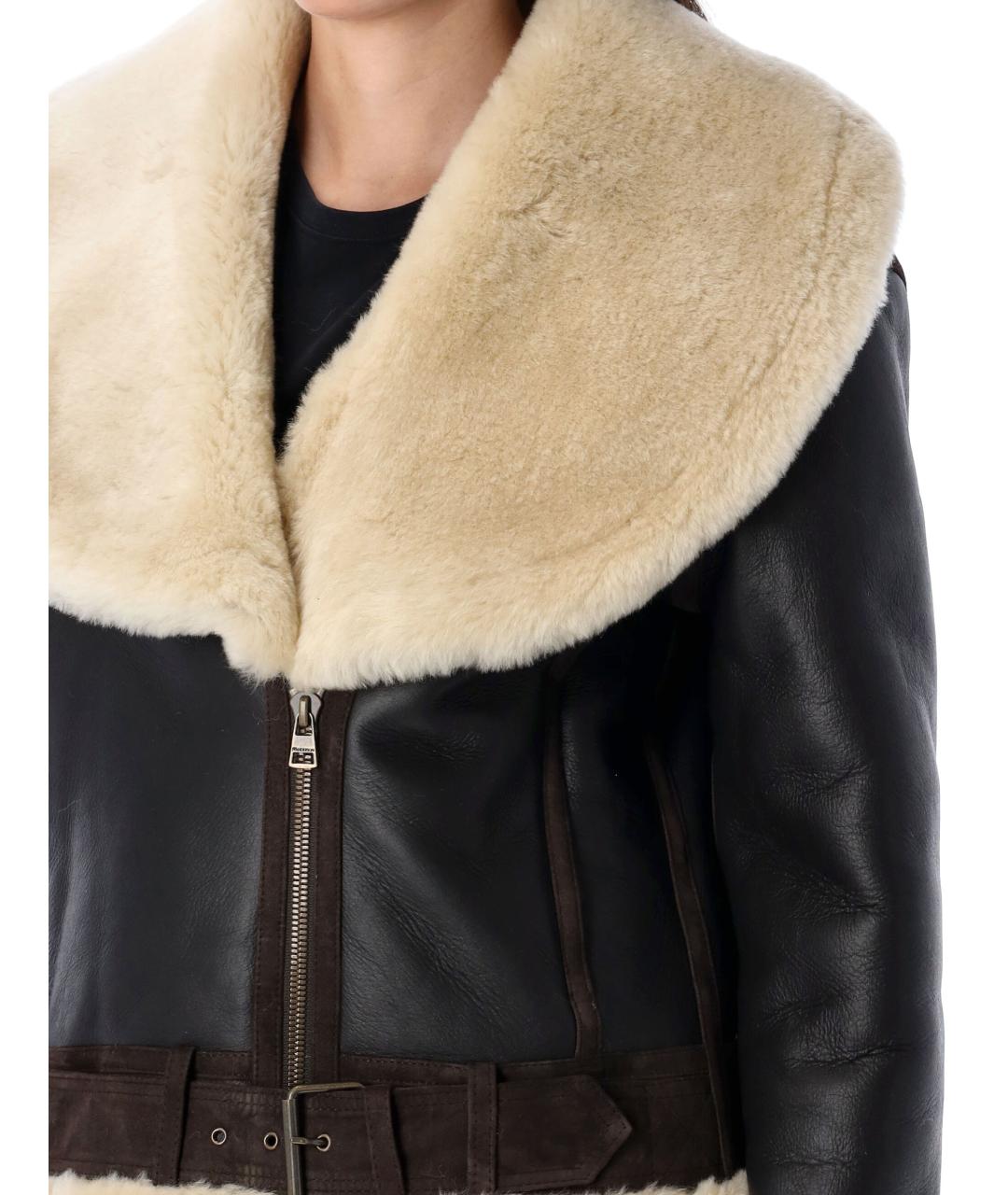 J.W.ANDERSON Коричневая кожаная куртка, фото 4