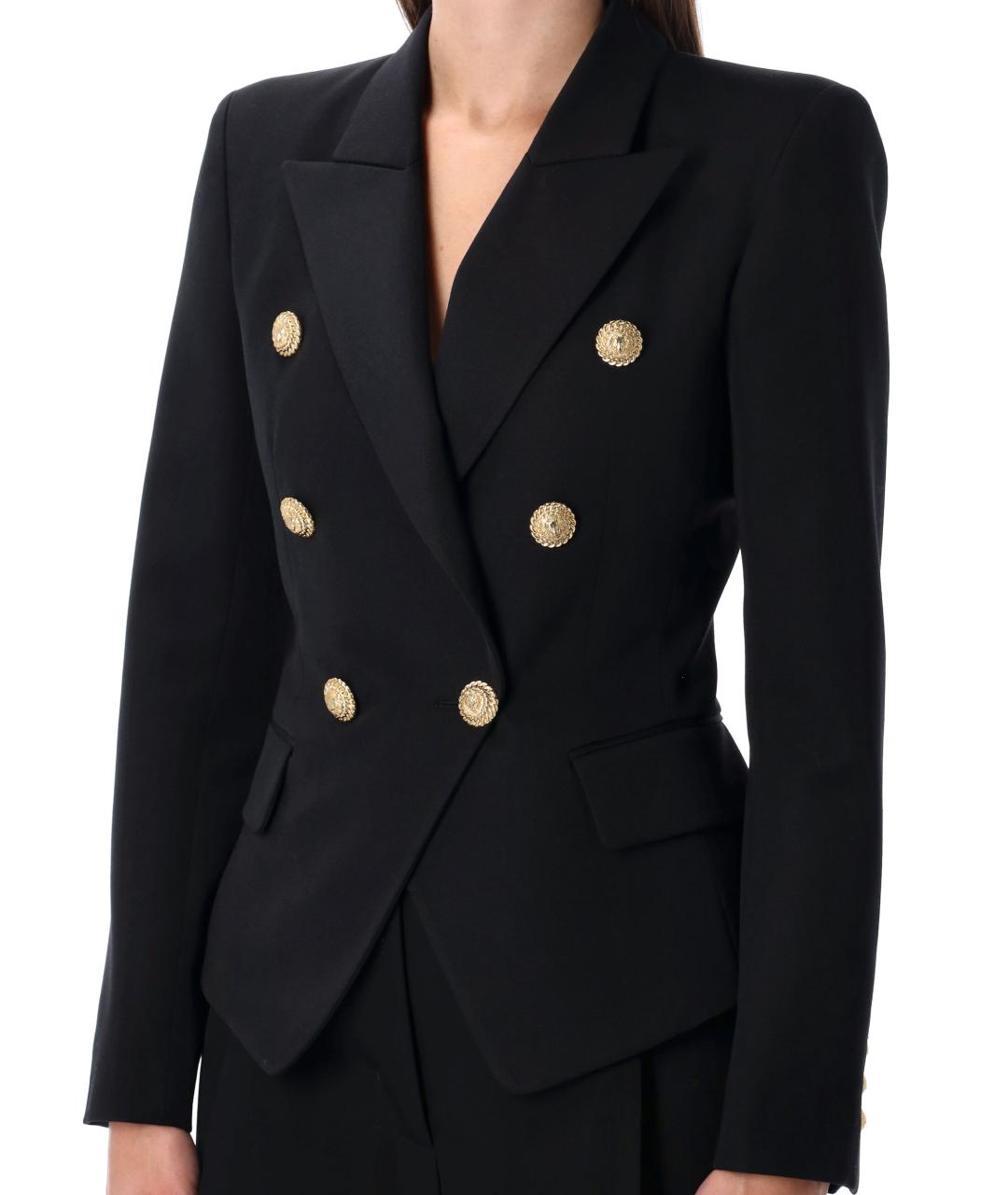 BALMAIN Черный шерстяной жакет/пиджак, фото 3