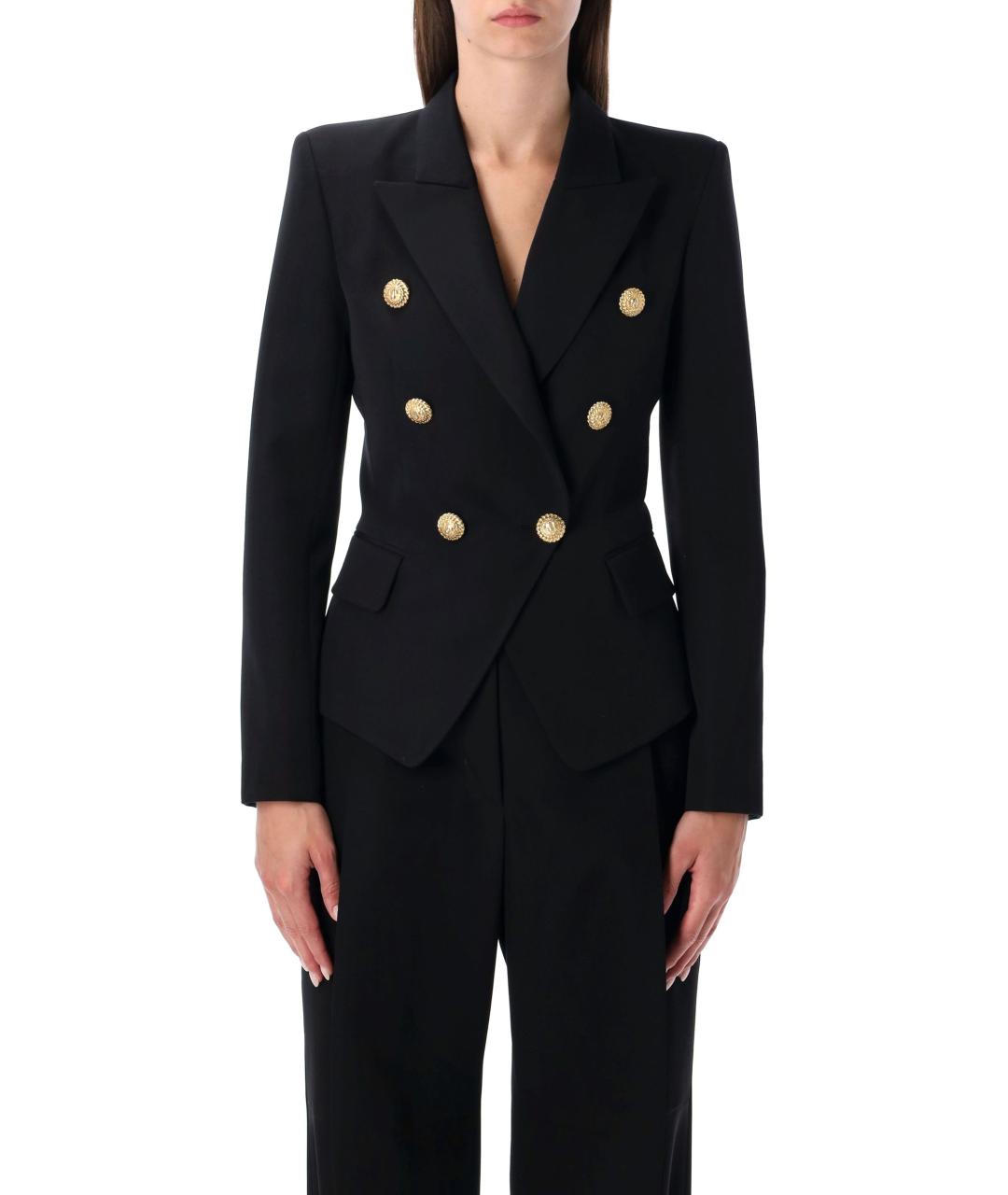 BALMAIN Черный шерстяной жакет/пиджак, фото 4