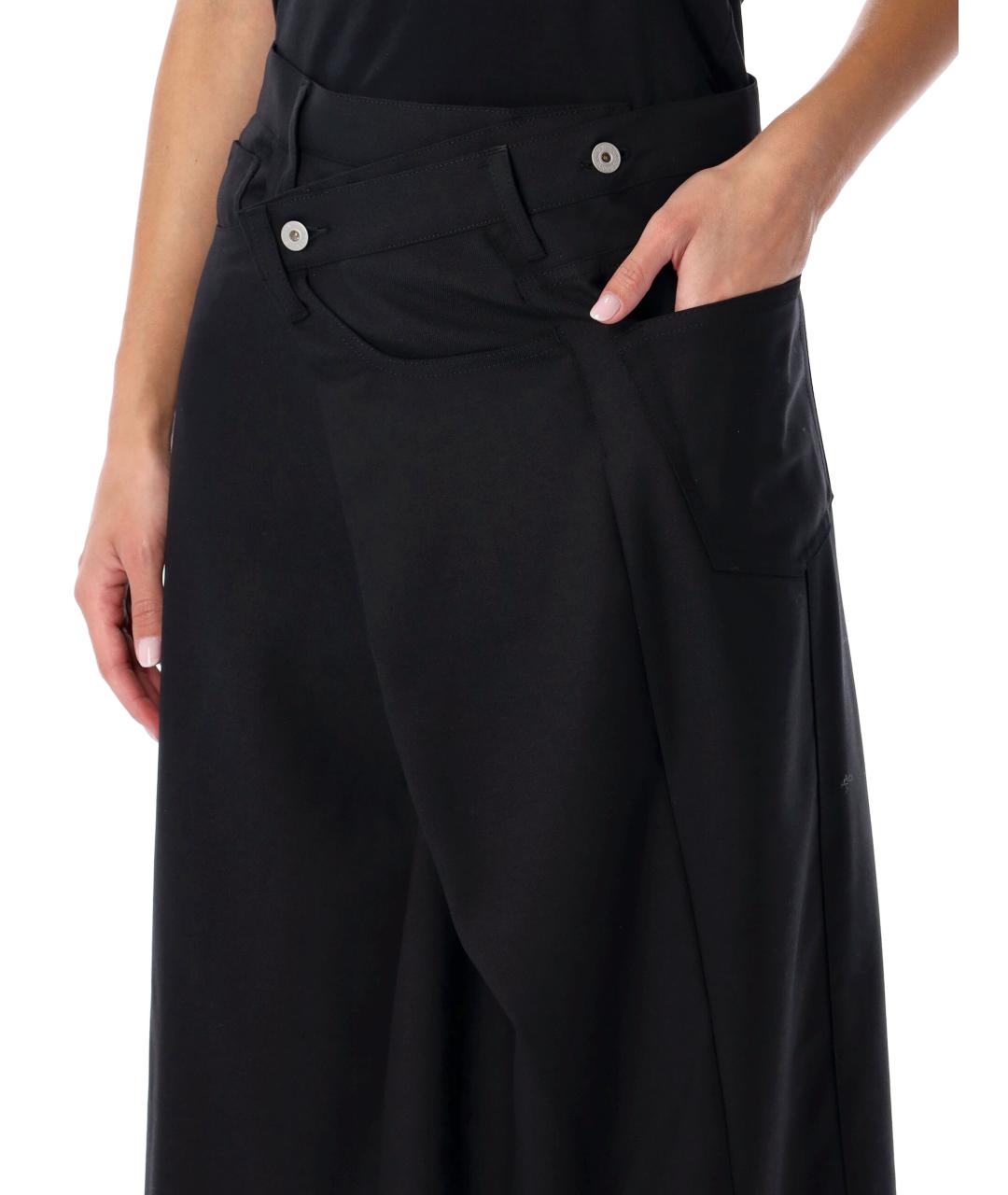 JUNYA WATANABE Черная шерстяная юбка миди, фото 3