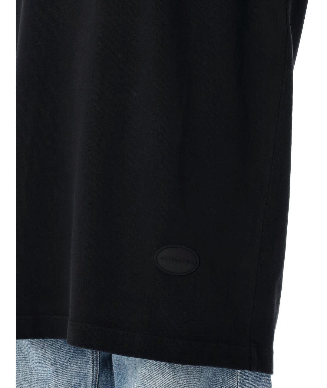 ALEXANDER WANG Черная хлопковая футболка, фото 3