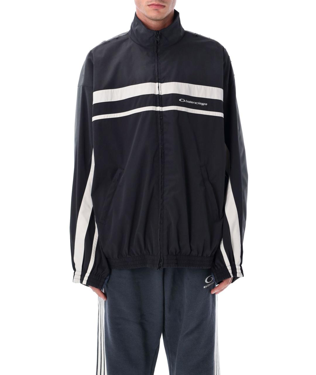 BALENCIAGA Черная полиэстеровая куртка, фото 2