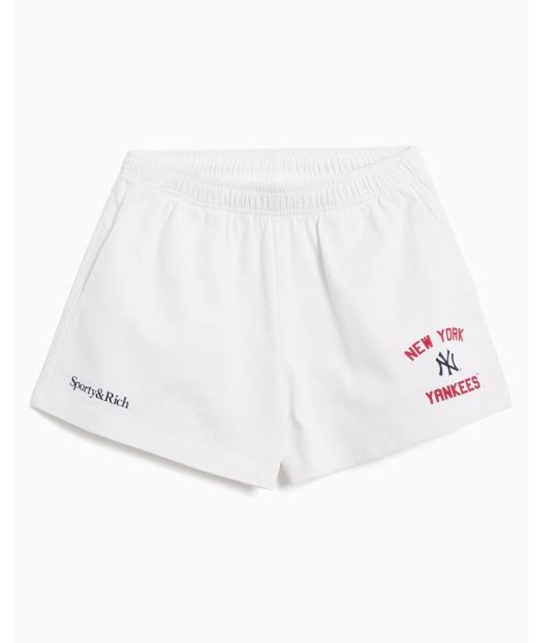 SPORTY AND RICH Белые хлопковые шорты, фото 1