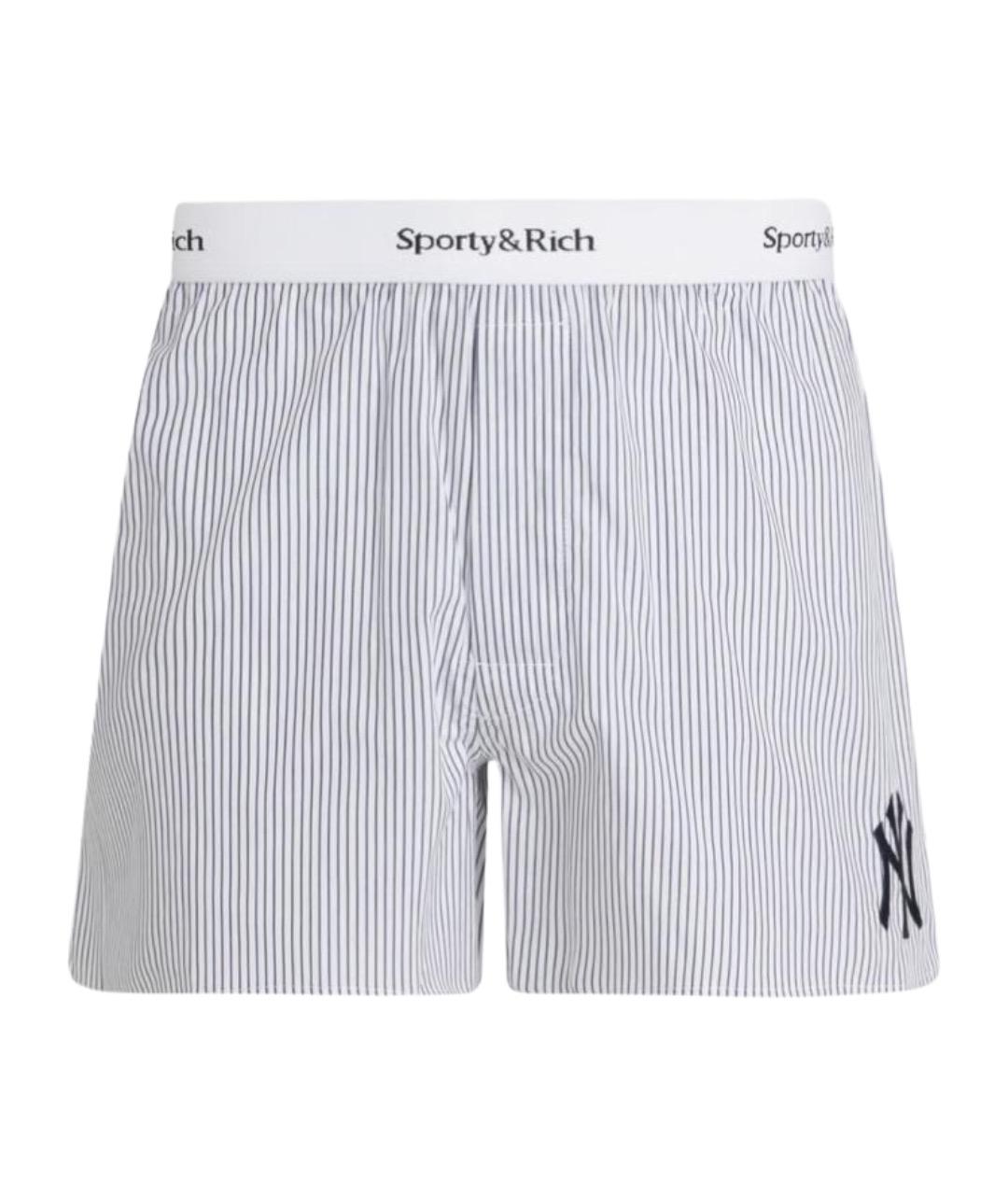 SPORTY AND RICH Серые хлопковые шорты, фото 1