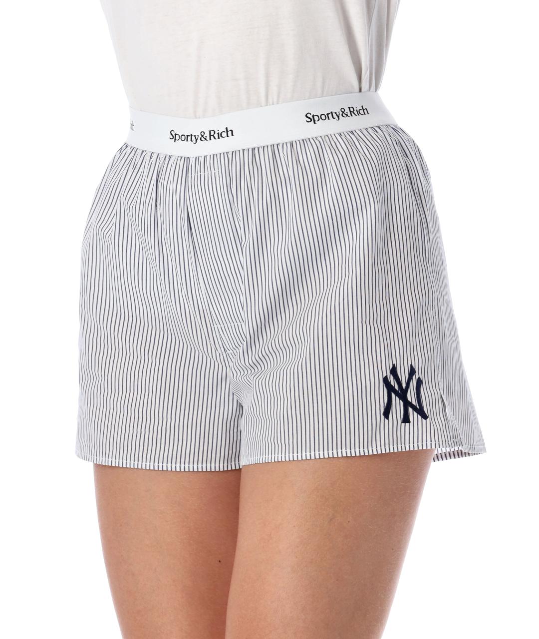 SPORTY AND RICH Серые хлопковые шорты, фото 3