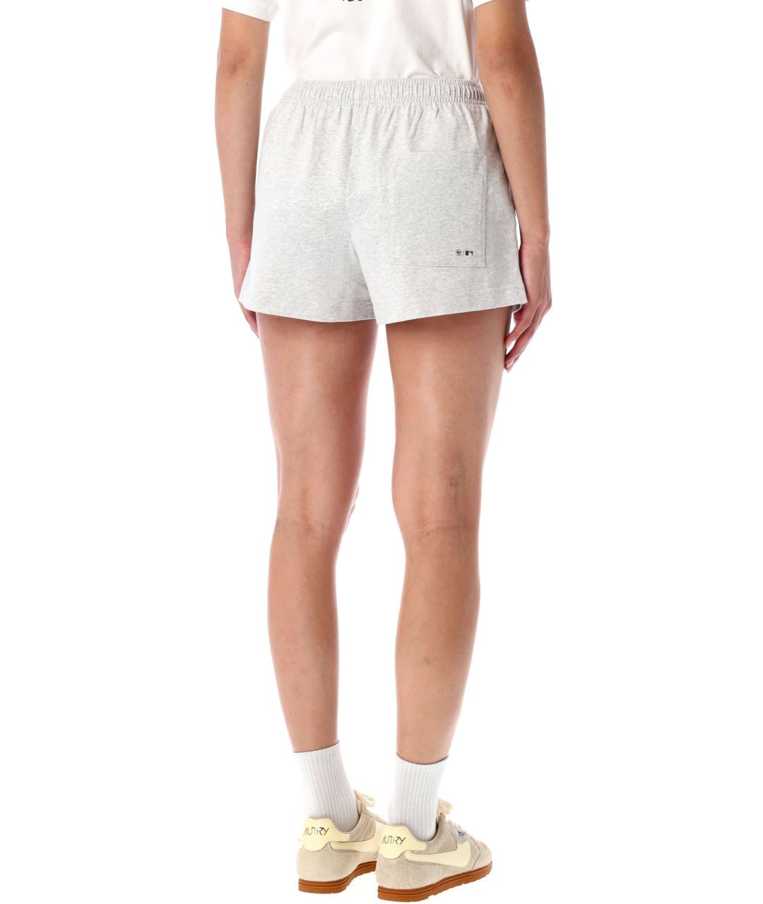 SPORTY AND RICH Серые хлопковые шорты, фото 3