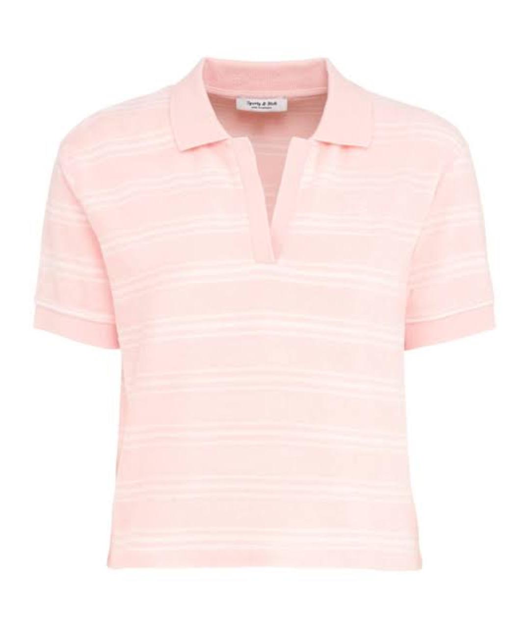 SPORTY AND RICH Розовая хлопковая футболка, фото 1