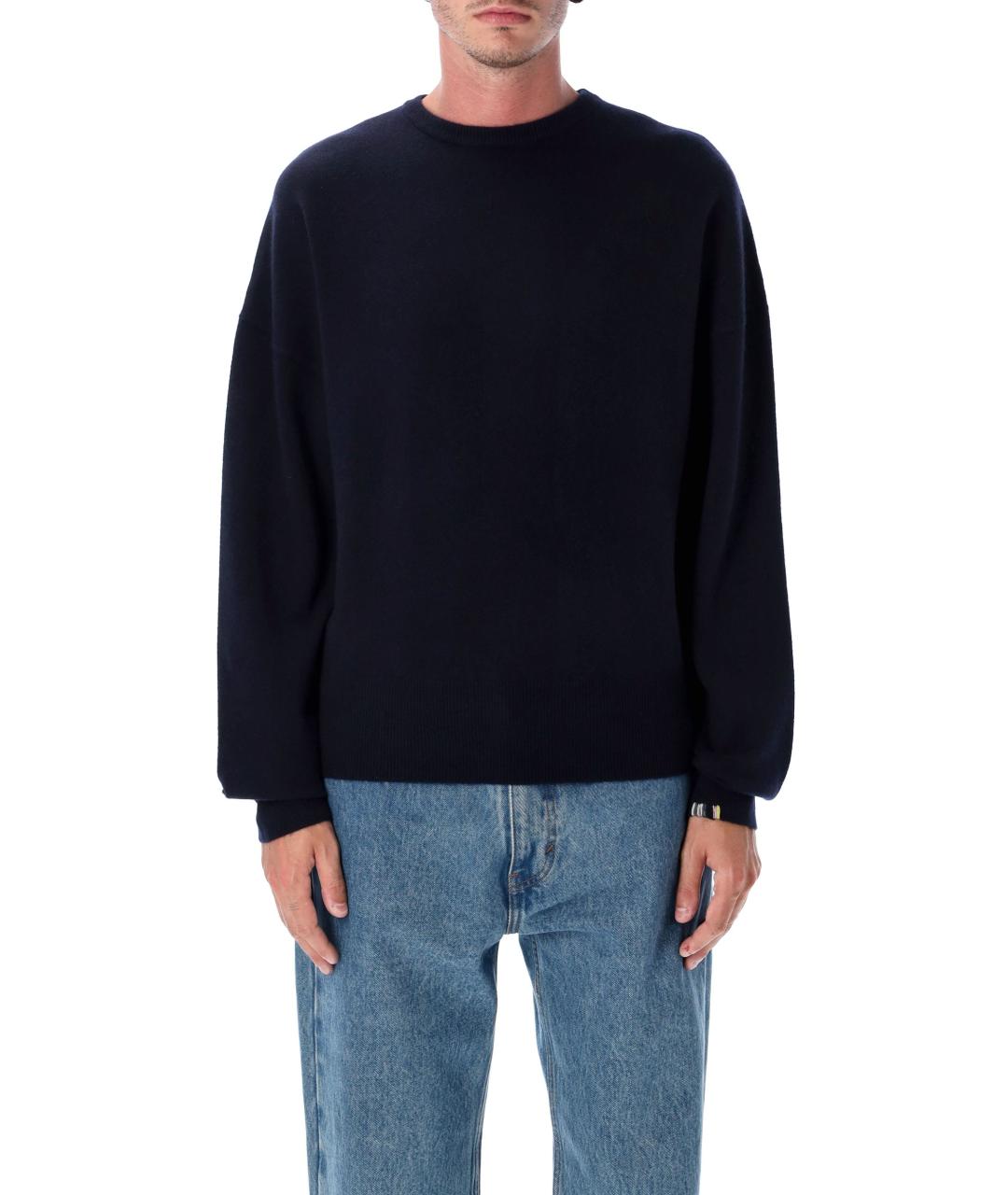 EXTREME CASHMERE Синий кашемировый джемпер / свитер, фото 4