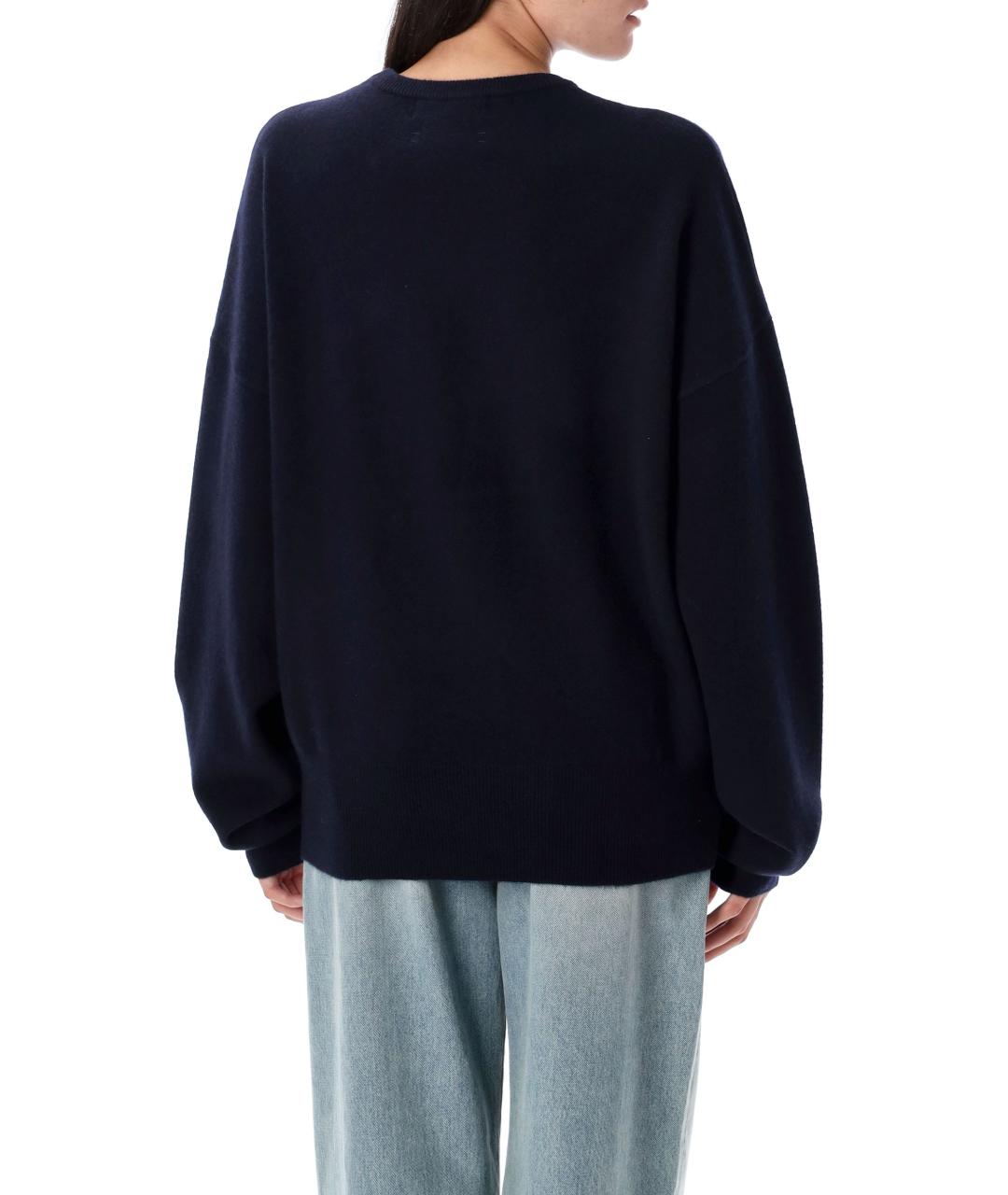 EXTREME CASHMERE Синий кашемировый джемпер / свитер, фото 2