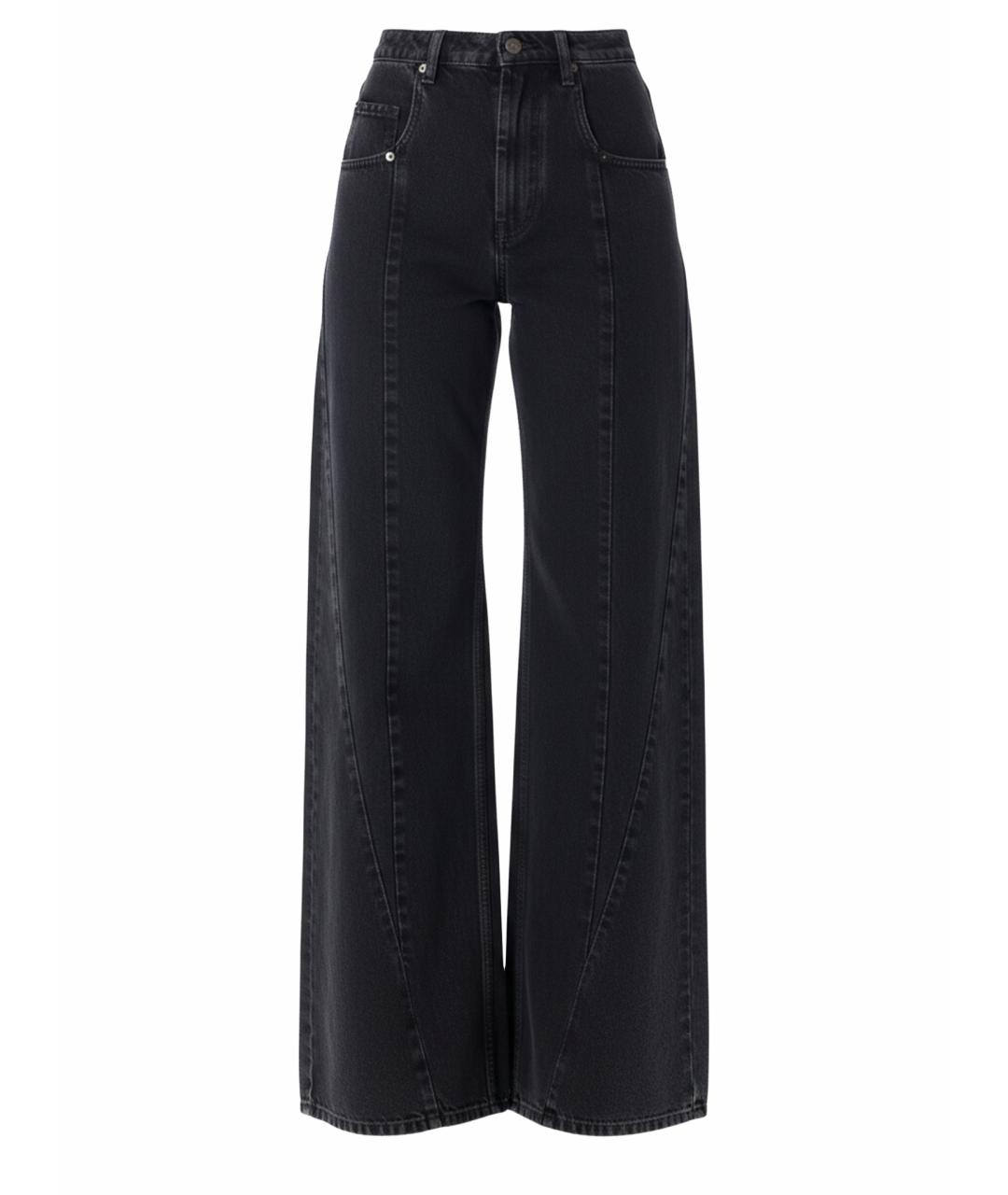 MAISON MARGIELA Черные хлопковые прямые джинсы, фото 1