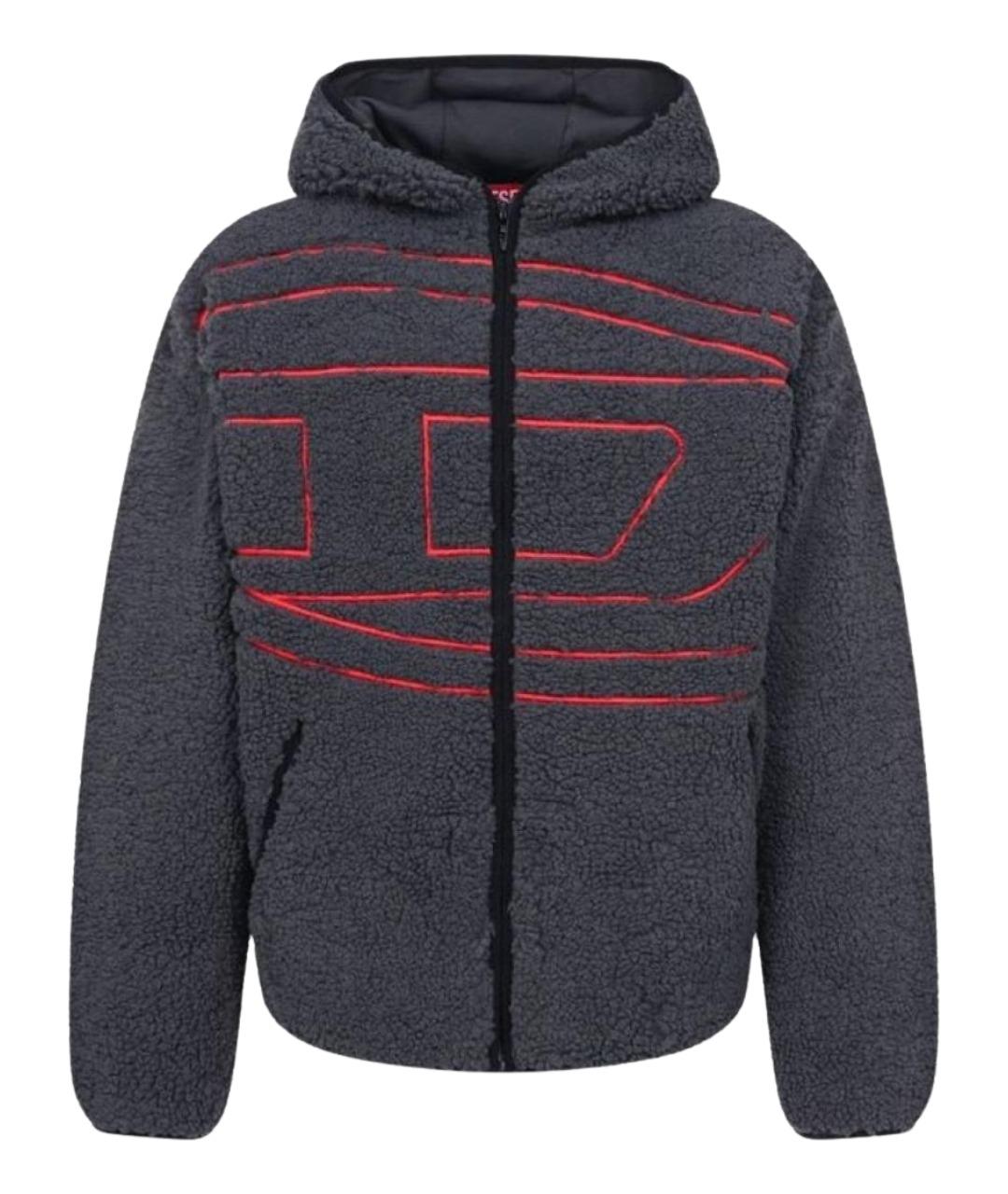 DIESEL Серая полиэстеровая куртка, фото 1