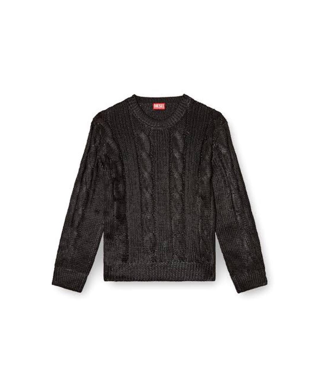 DIESEL Черный полиэстеровый джемпер / свитер, фото 1