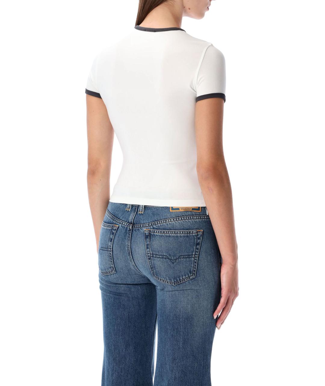 DIESEL Белая хлопковая футболка, фото 2