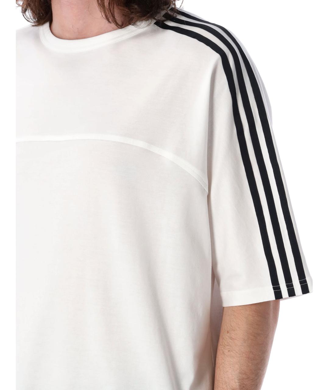 Y-3 Белая хлопковая футболка, фото 3