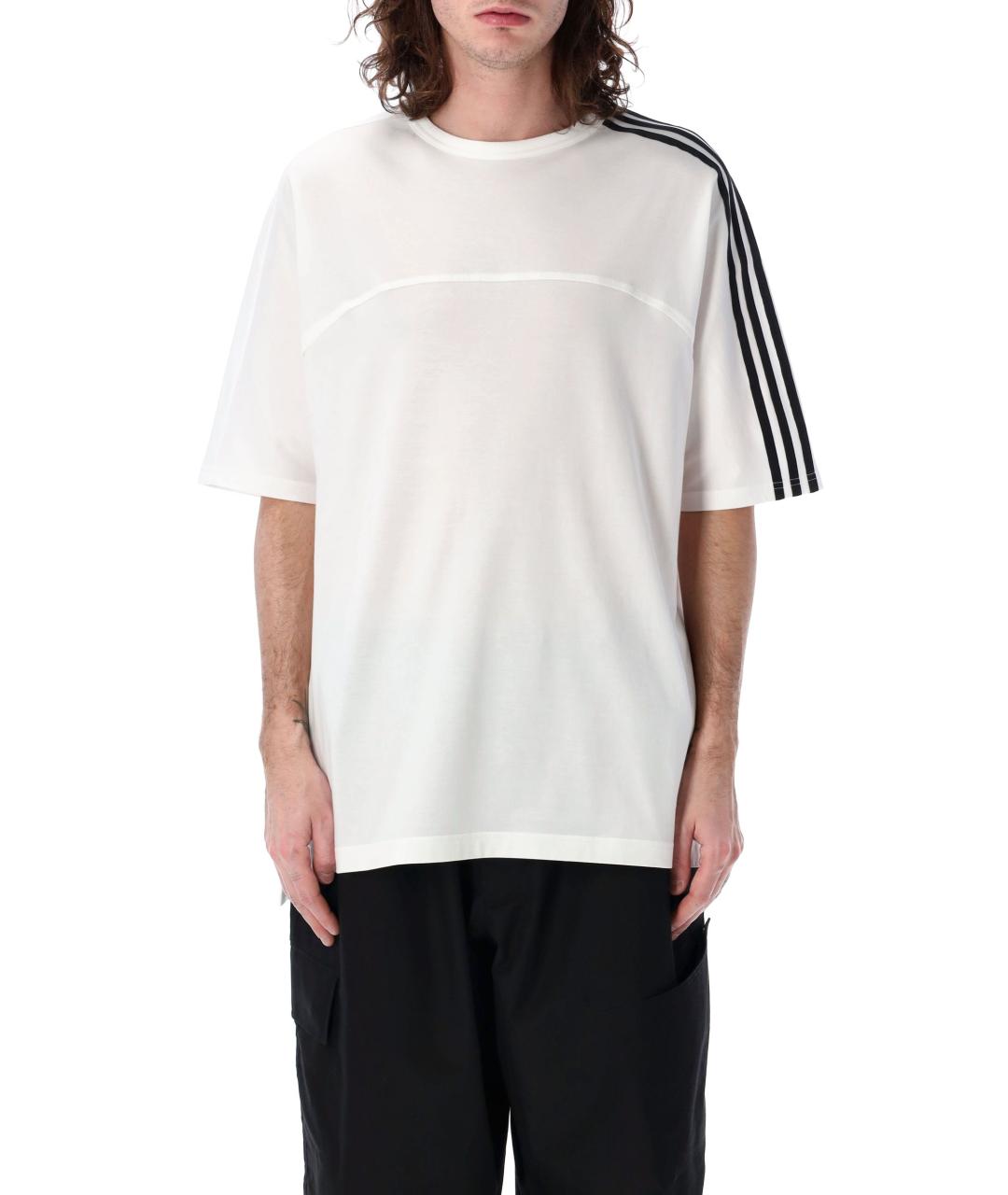 Y-3 Белая хлопковая футболка, фото 4