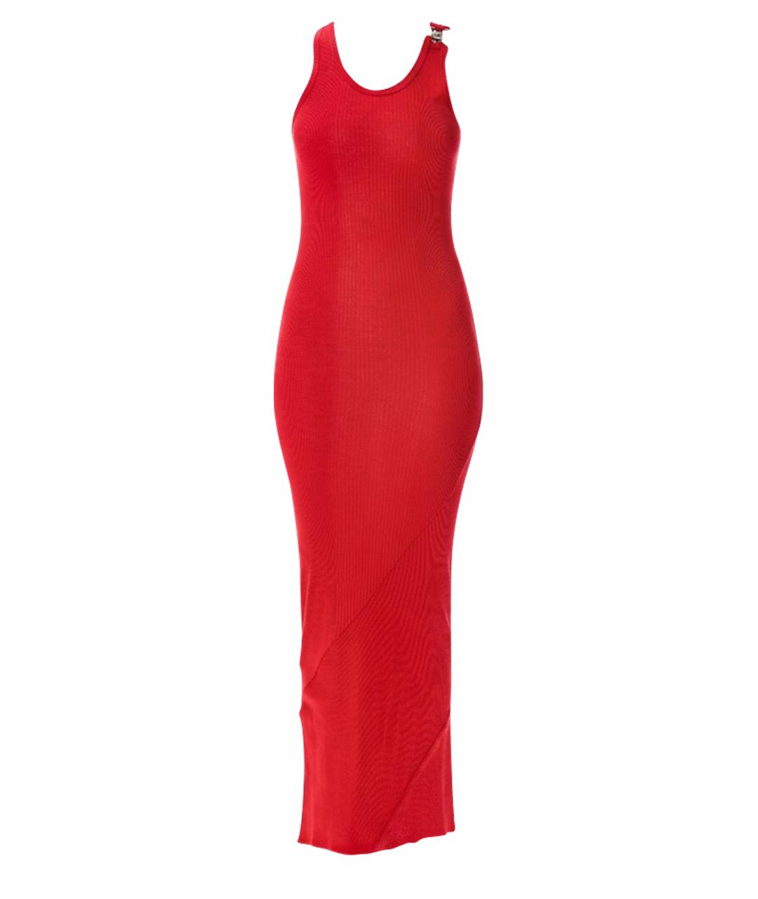 JEAN PAUL GAULTIER Красное хлопковое платье, фото 1