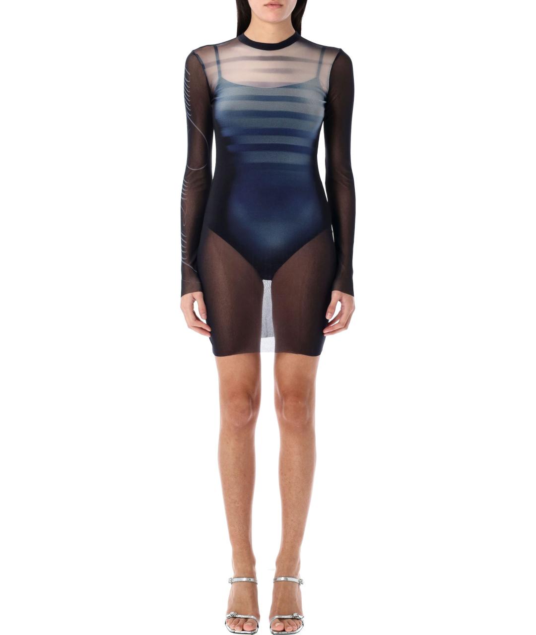 JEAN PAUL GAULTIER Мульти полиамидовое платье, фото 2