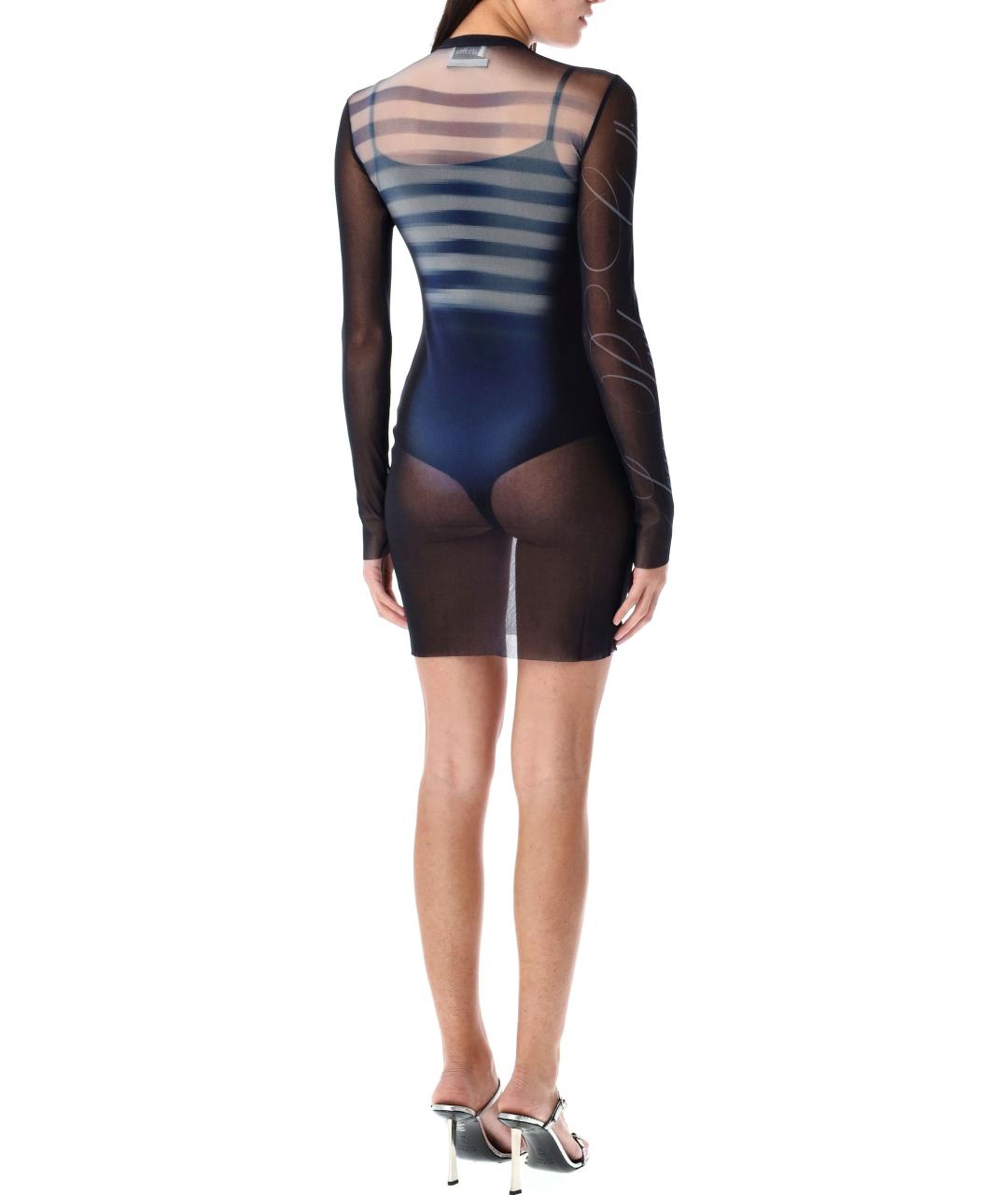 JEAN PAUL GAULTIER Мульти полиамидовое платье, фото 3