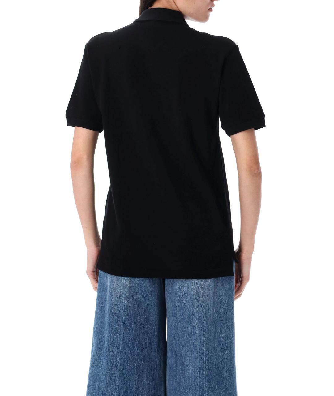 COMME DES GARÇONS PLAY Черная хлопковая футболка, фото 3