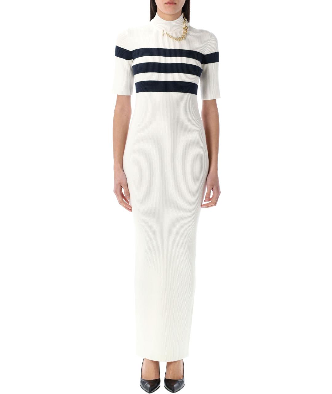 JEAN PAUL GAULTIER Белое вискозное платье, фото 2