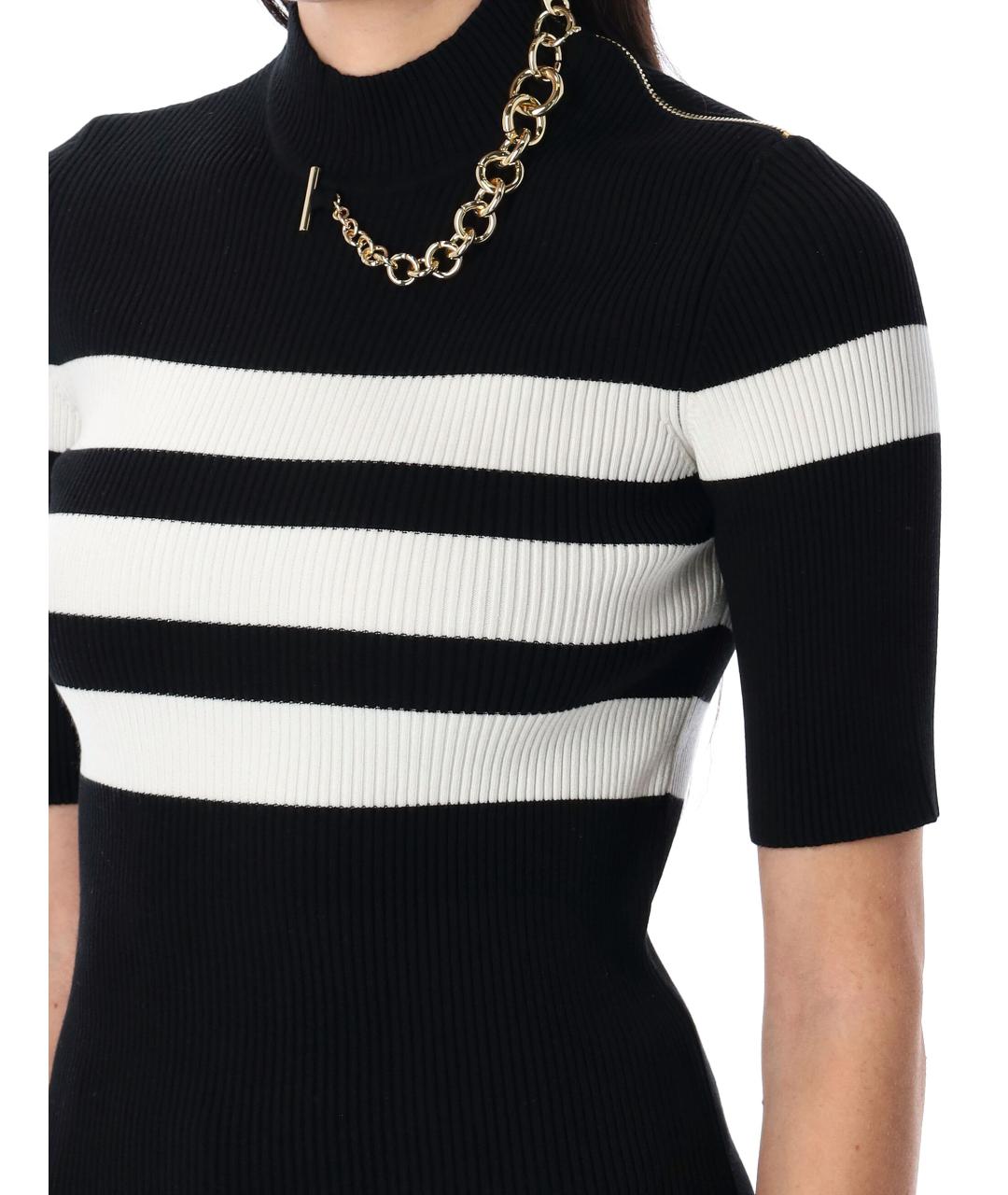 JEAN PAUL GAULTIER Черный вискозный джемпер / свитер, фото 4