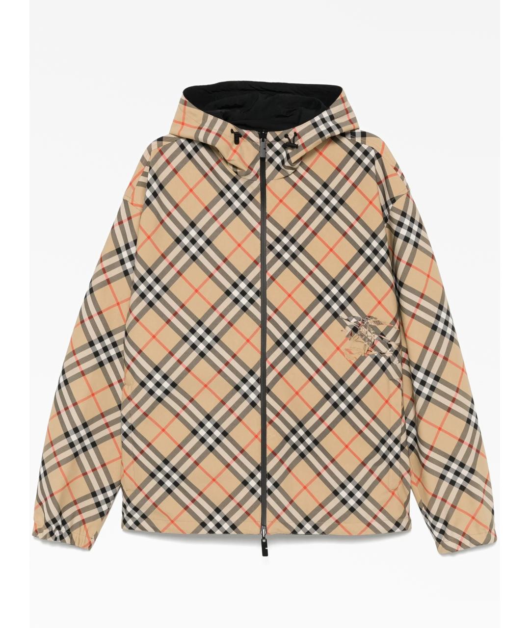 BURBERRY Бежевая полиэстеровая куртка, фото 1