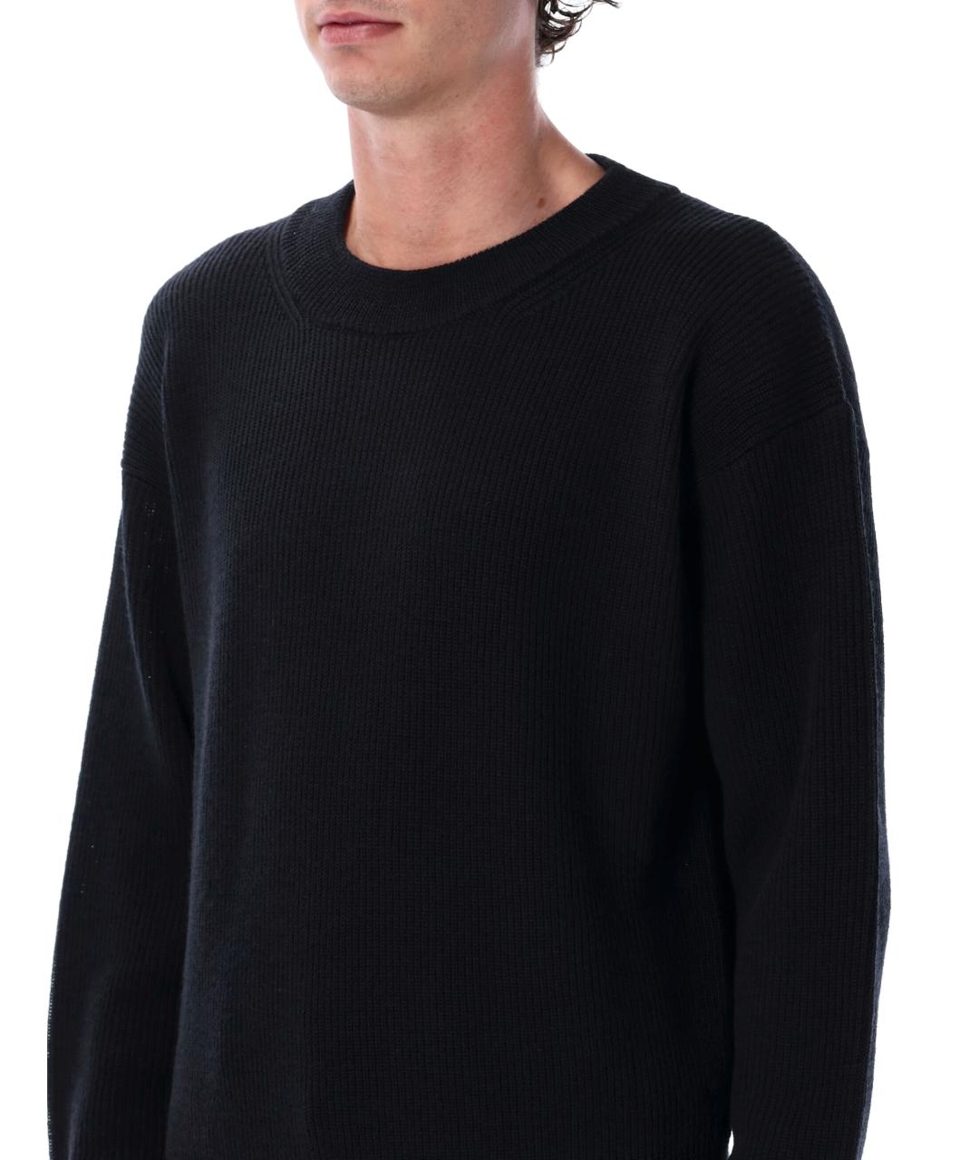 LEMAIRE Черный шерстяной джемпер / свитер, фото 3