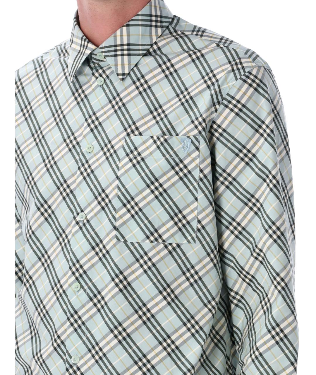 BURBERRY Мульти хлопковая кэжуал рубашка, фото 4