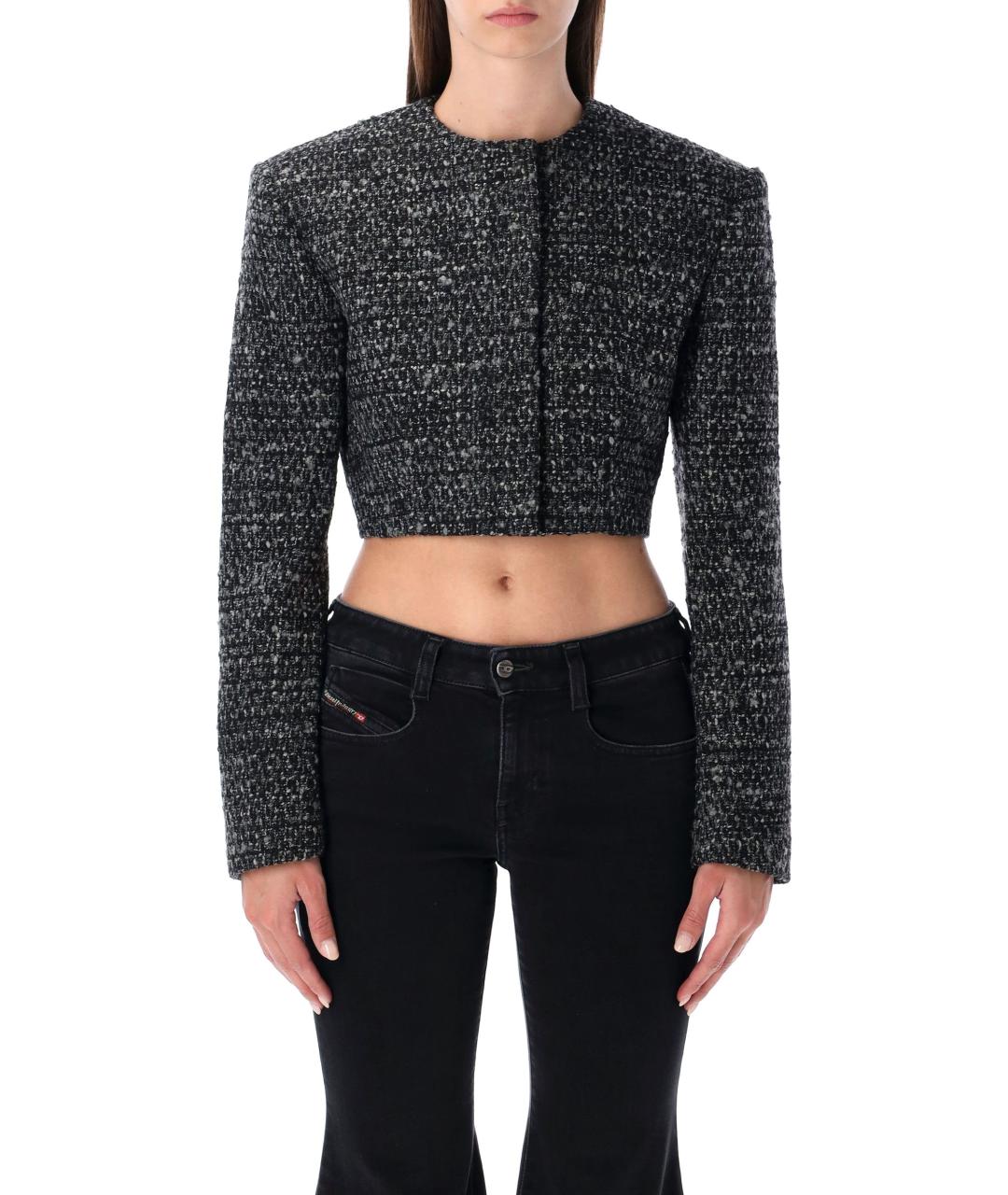 DIESEL Серый полиэстеровый жакет/пиджак, фото 2