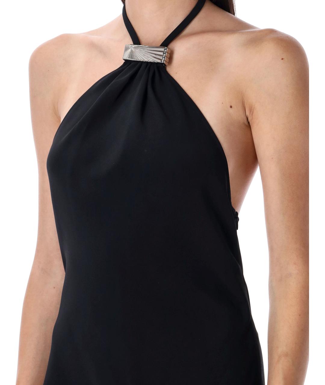 THE ATTICO Черное вечернее платье, фото 3