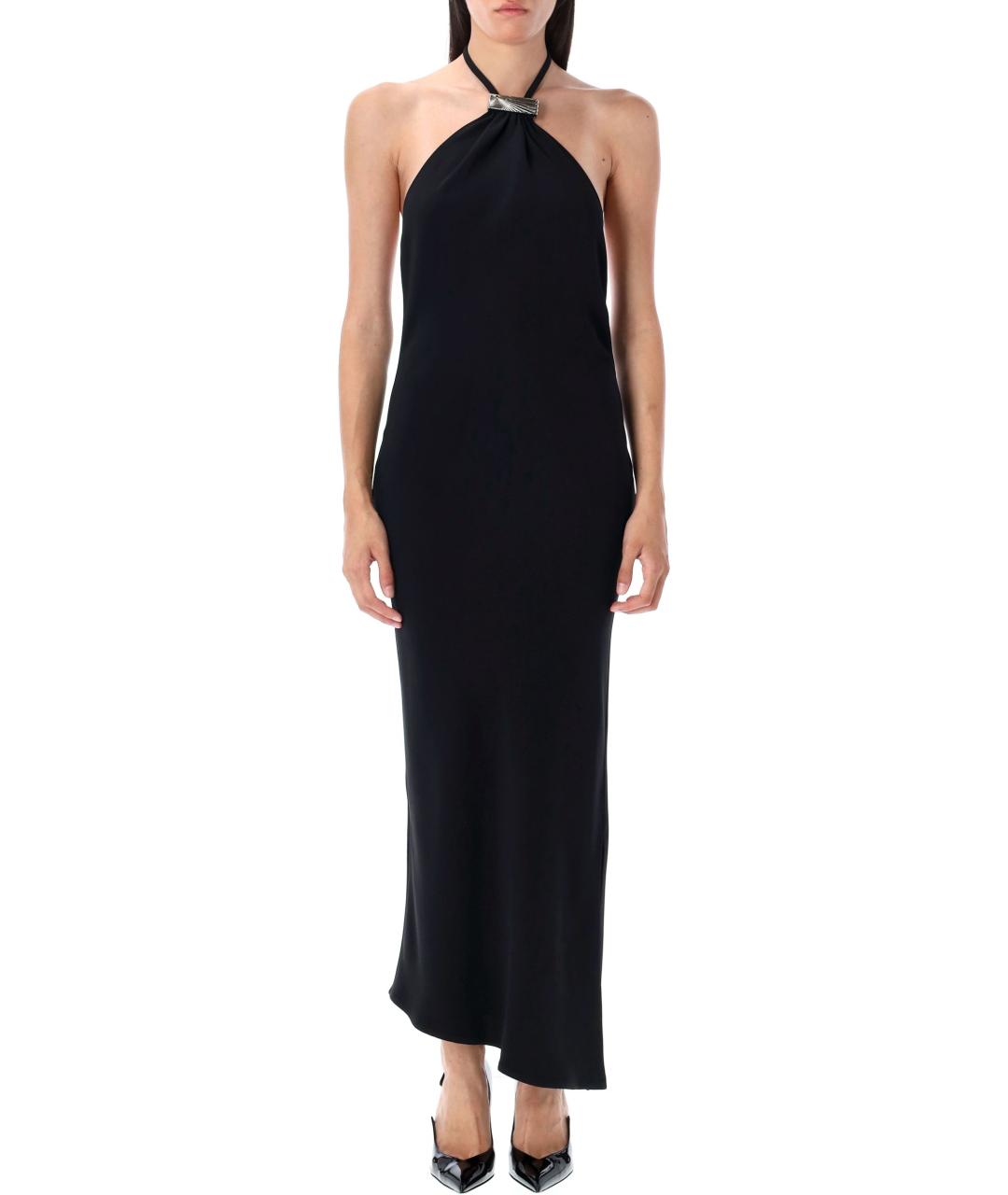 THE ATTICO Черное вечернее платье, фото 4
