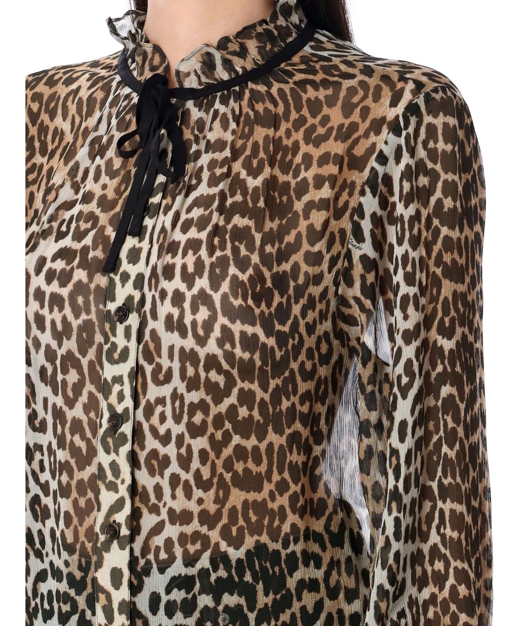 GANNI Мульти вискозная футболка, фото 4