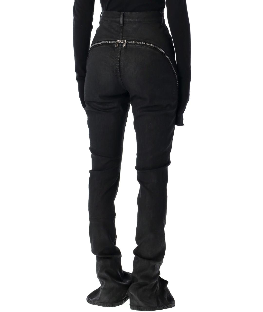 RICK OWENS DRKSHDW Черные хлопковые джинсы слим, фото 2