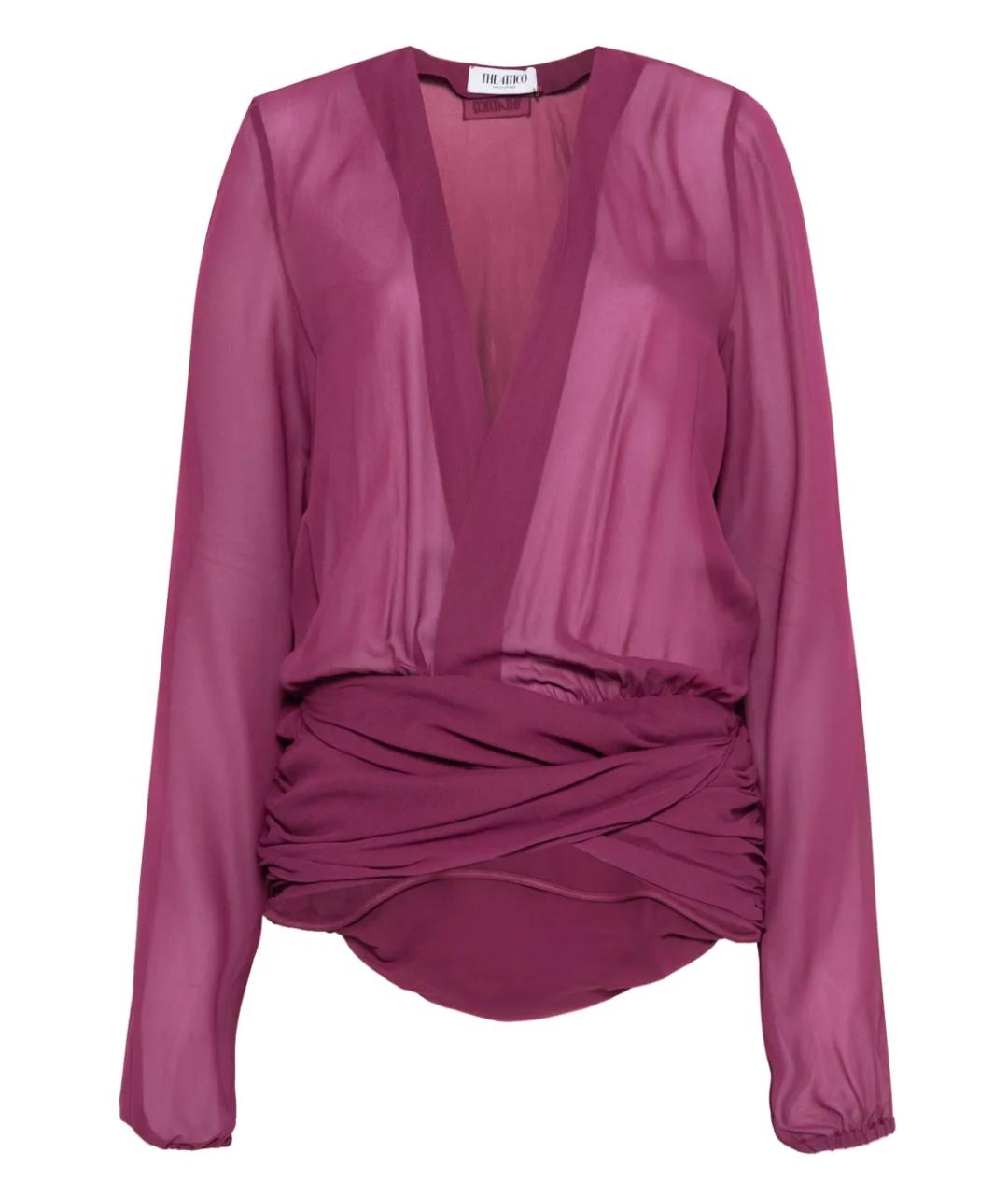 THE ATTICO Фиолетовая вискозная рубашка, фото 1
