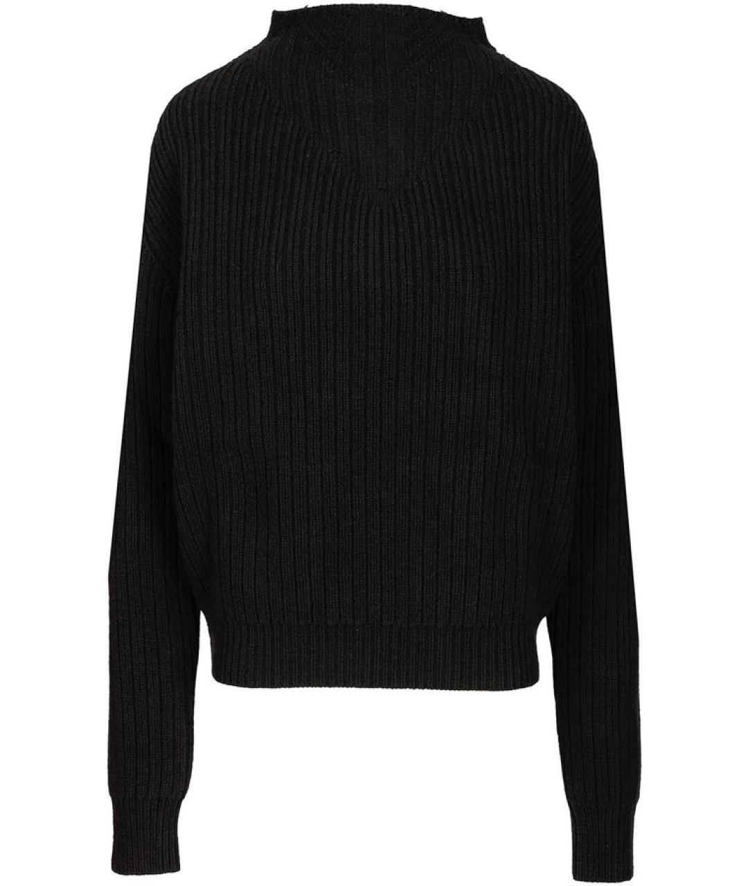 RICK OWENS Черный шерстяной джемпер / свитер, фото 1