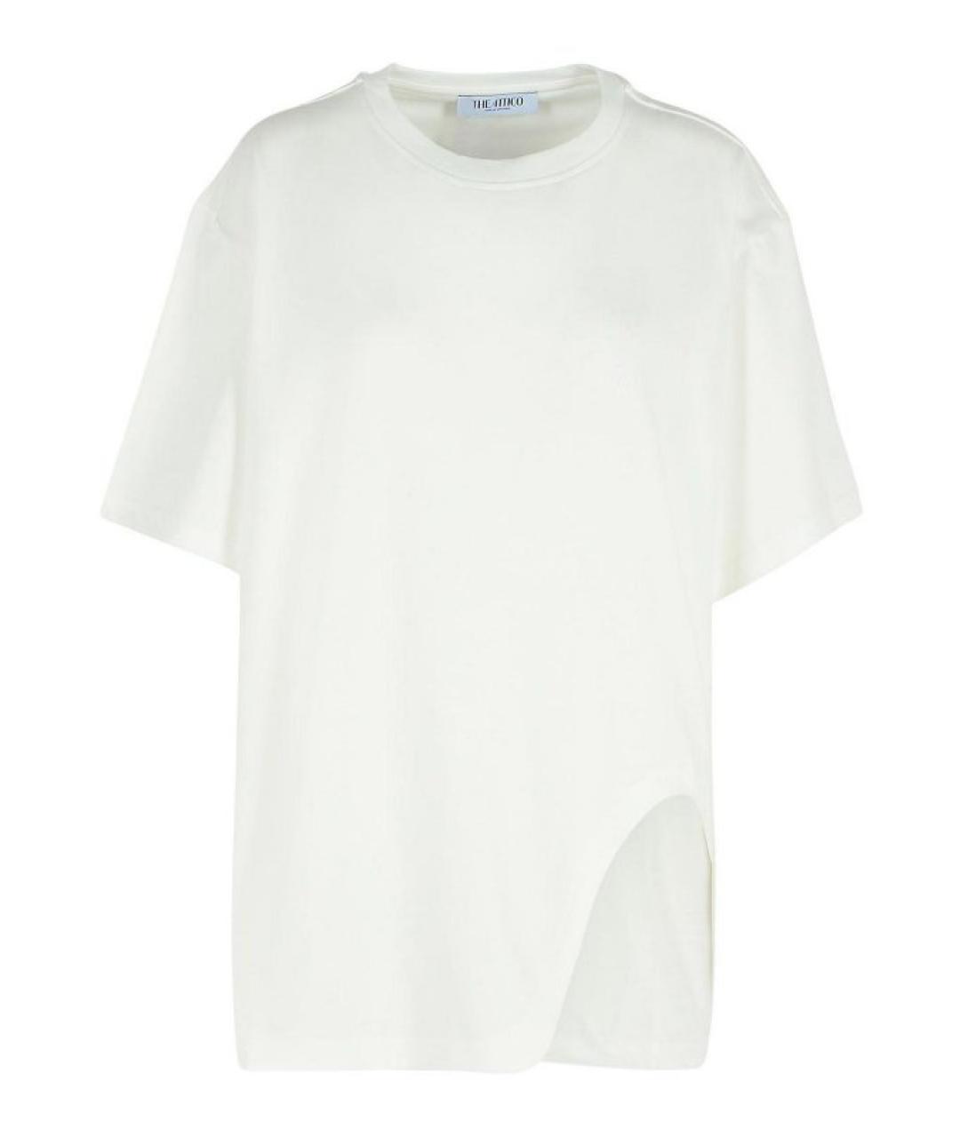 THE ATTICO Белая хлопковая футболка, фото 1