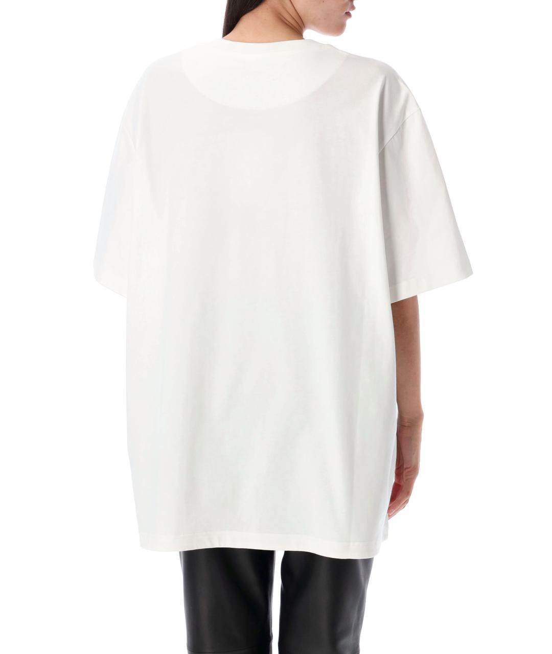 THE ATTICO Белая хлопковая футболка, фото 3