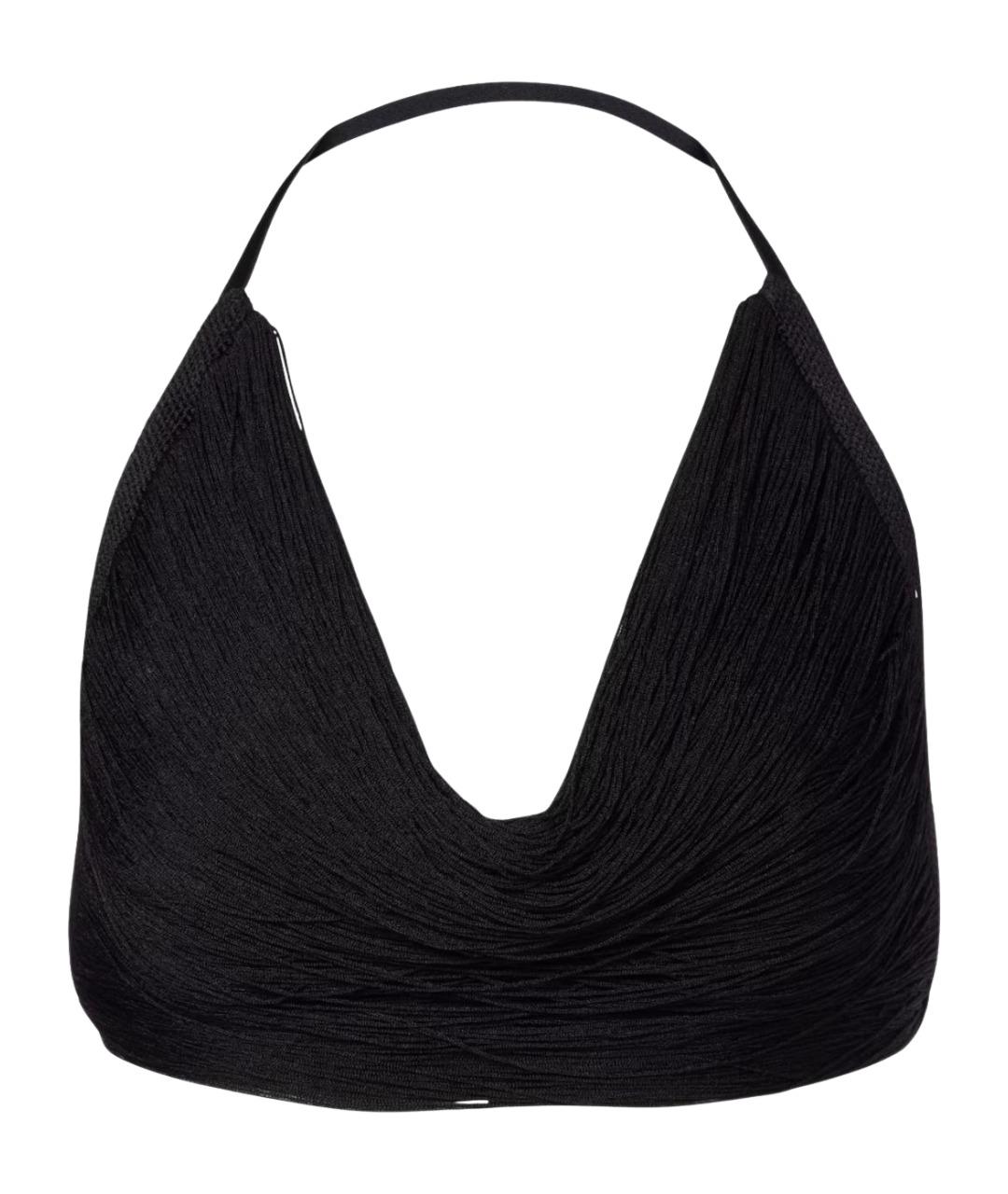 THE ATTICO Черная вискозная блузы, фото 1