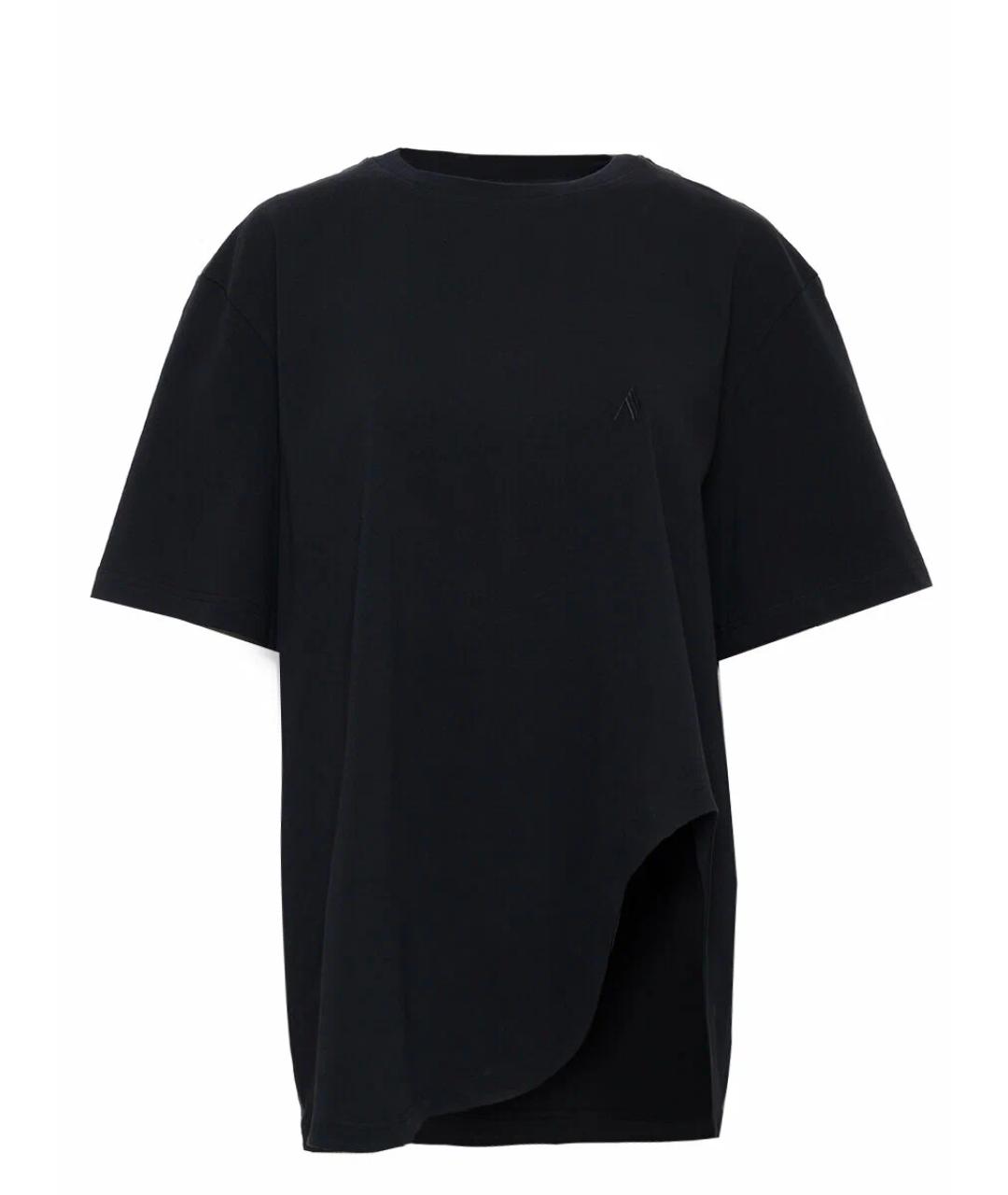 THE ATTICO Черная хлопковая футболка, фото 1