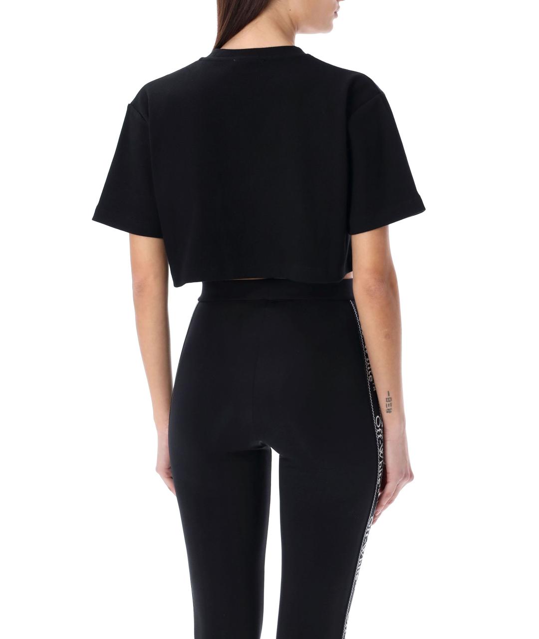 OFF-WHITE Черная хлопковая футболка, фото 3