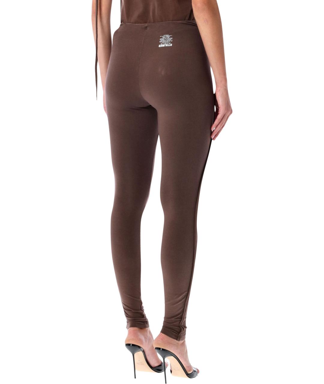 OTTOLINGER Коричневые хлопковые леггинсы и велосипедки, фото 2