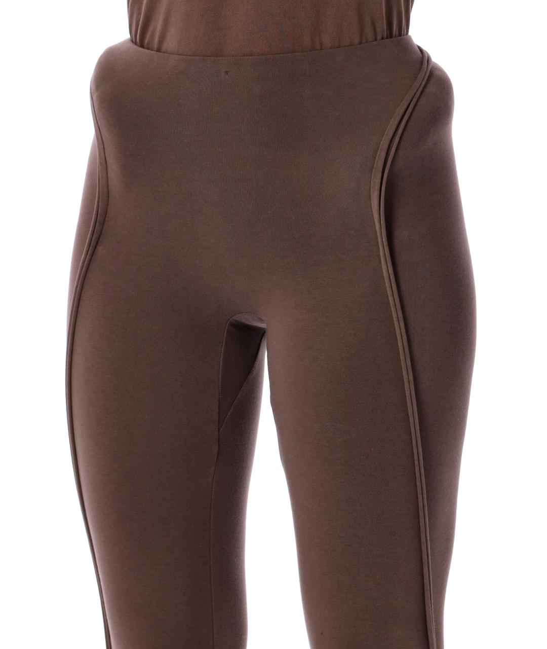 OTTOLINGER Коричневые хлопковые леггинсы и велосипедки, фото 3